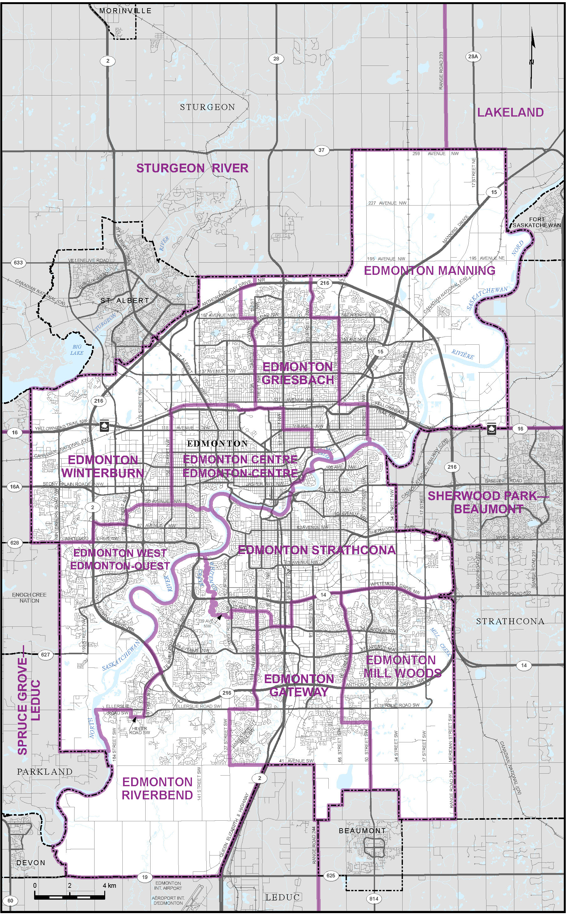 Map of City of Edmonton (Map 3)