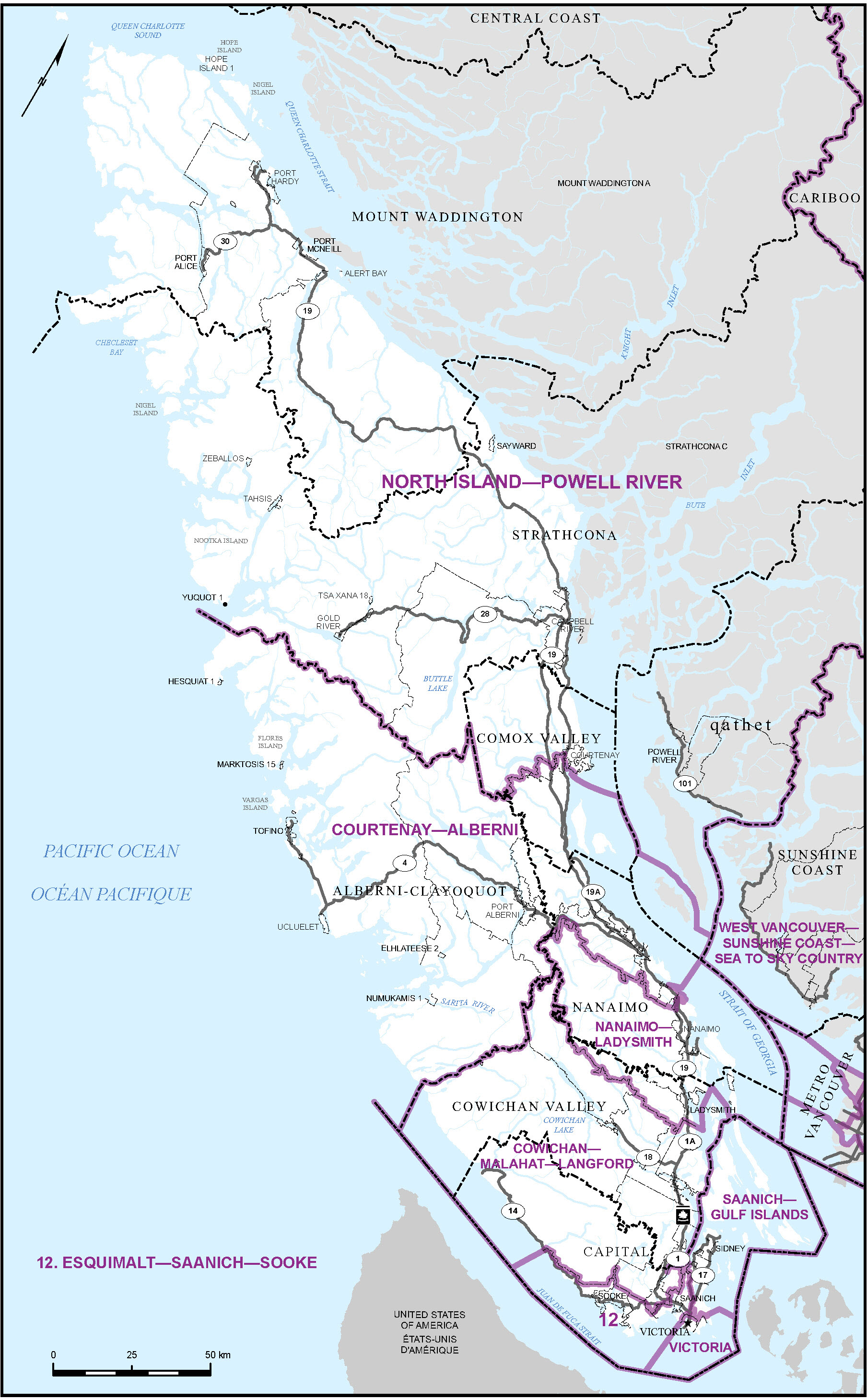 Map of Vancouver Island (Map 4)