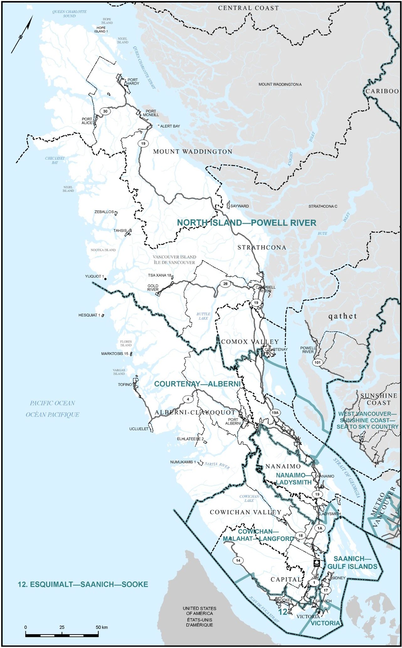 Map of Vancouver Island (Map 4)