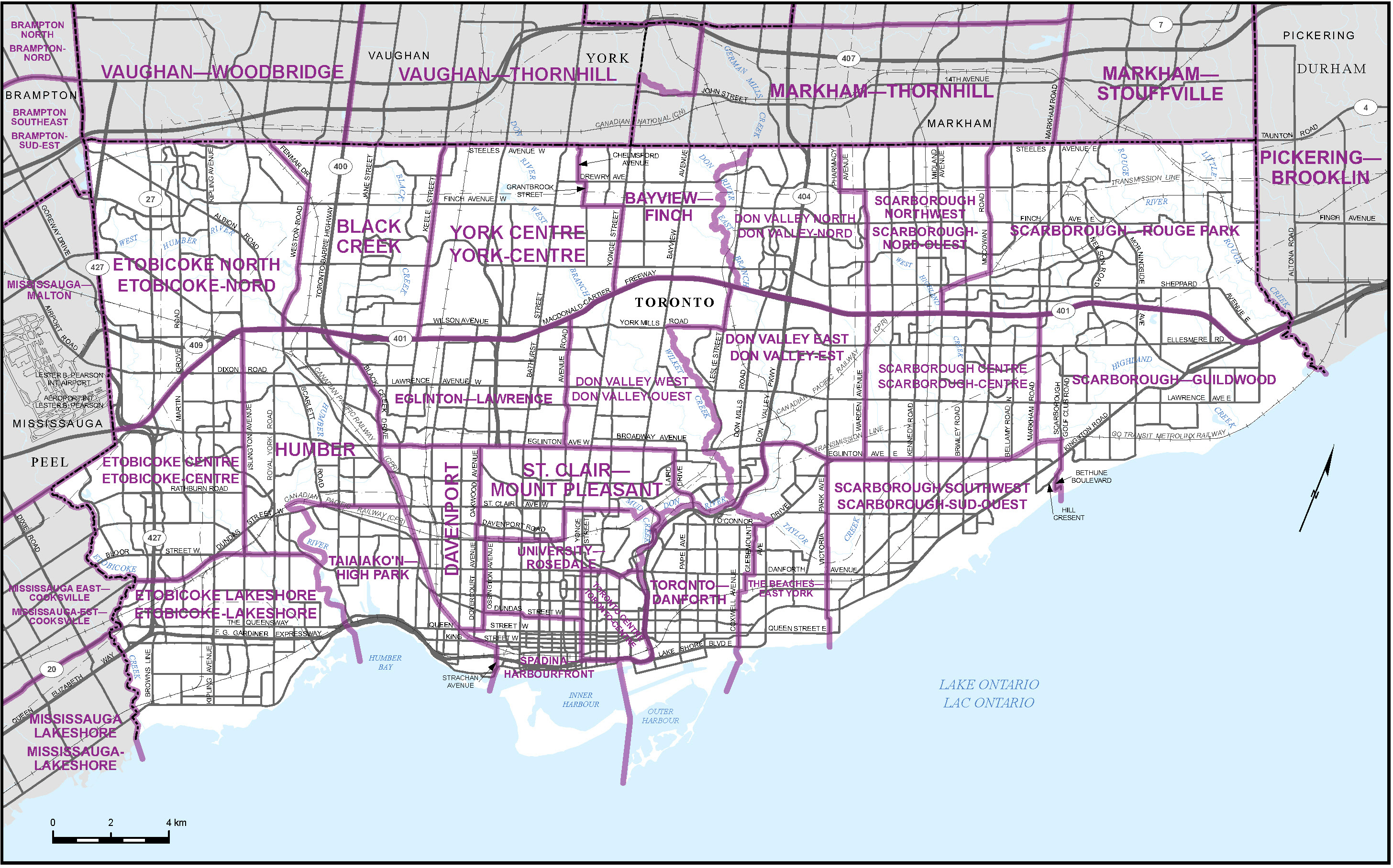 Carte de la ville de Toronto (carte 20)