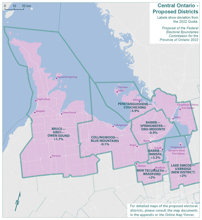 Central Ontario Proposed Districts