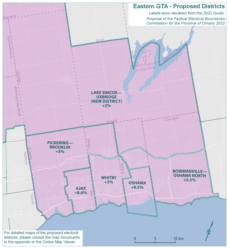 Eastern GTA Proposed Districts