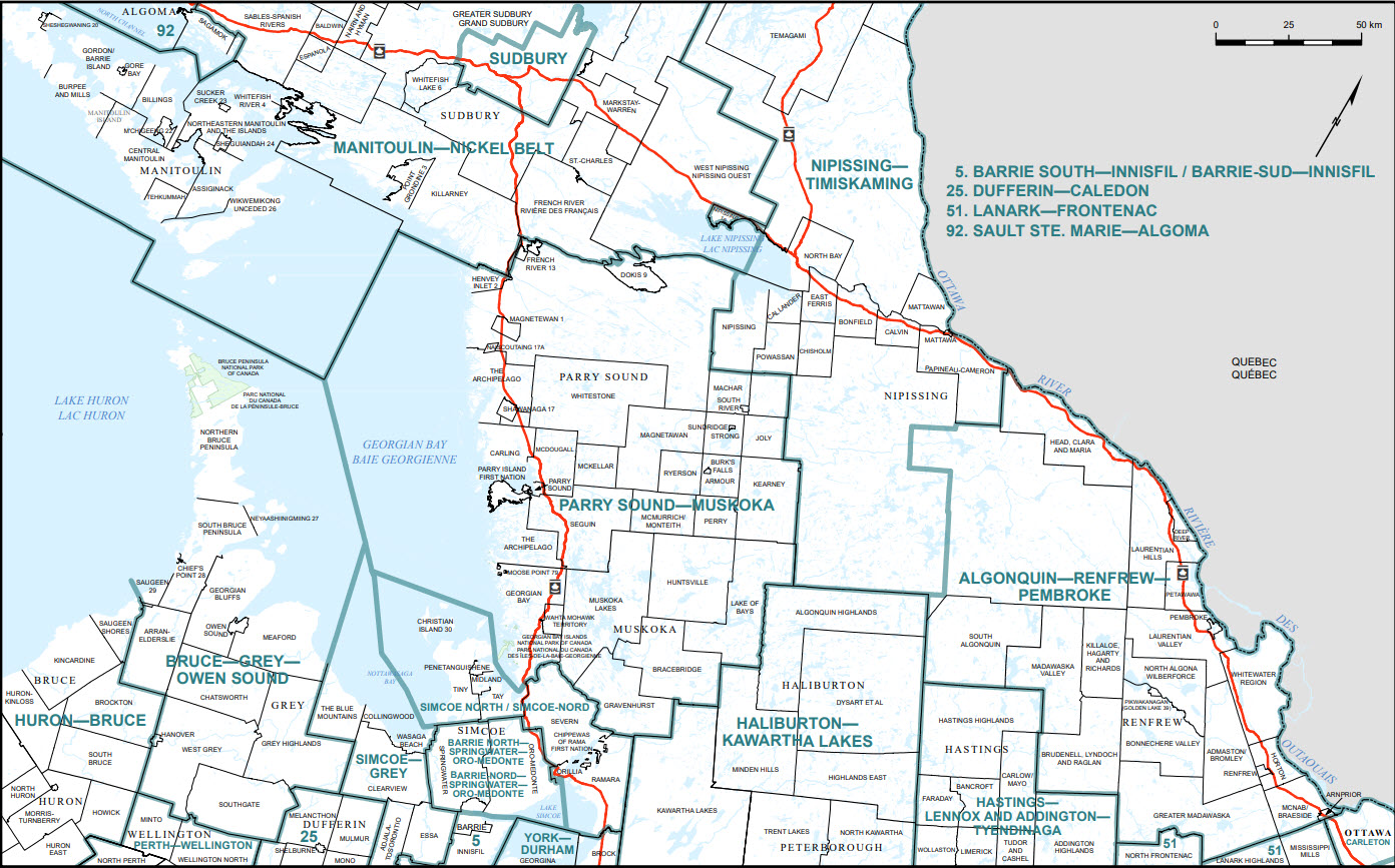 Map of Southern Ontario - part A (Map 2)