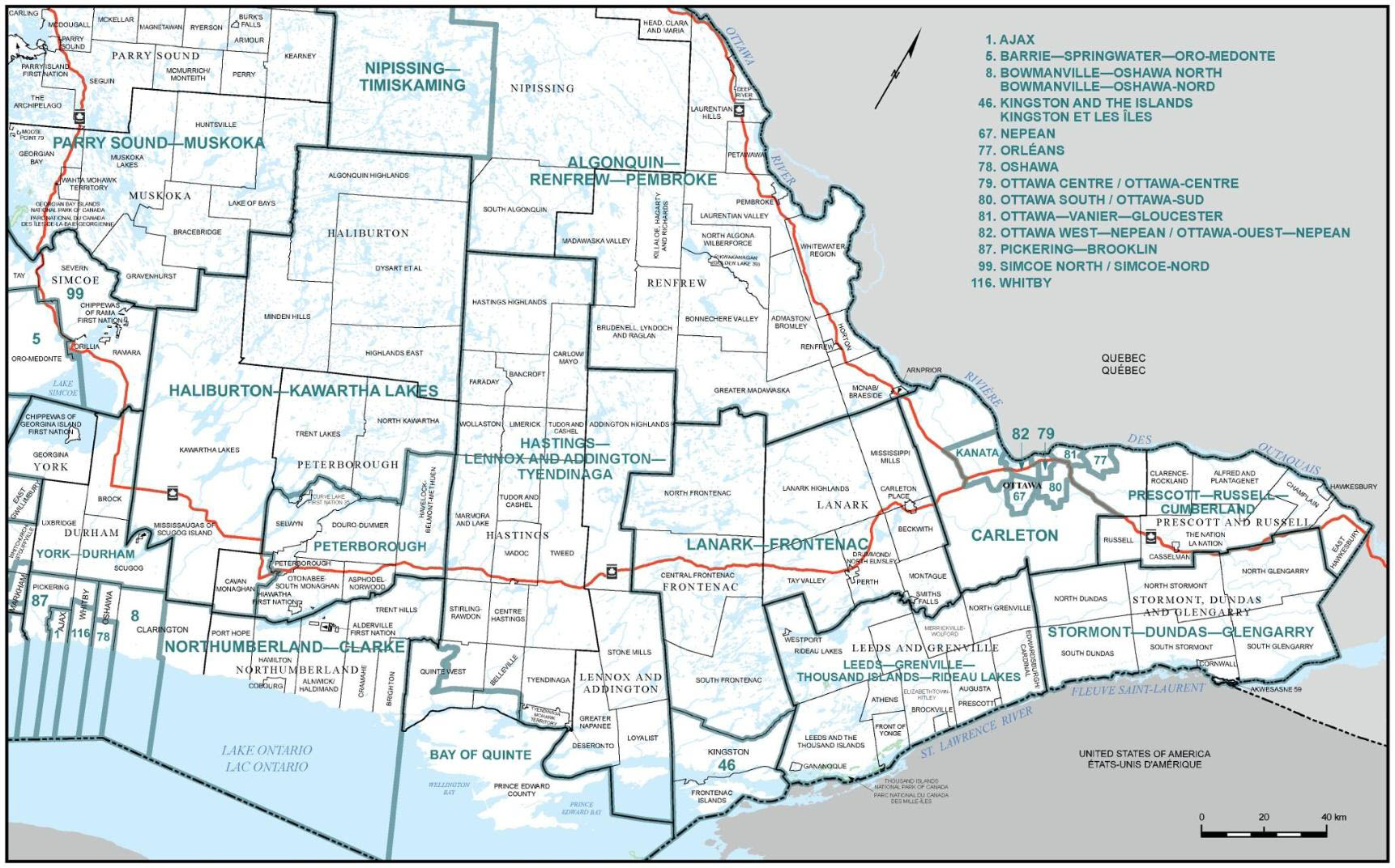 Map of Southern Ontario (part C) (Map 4)