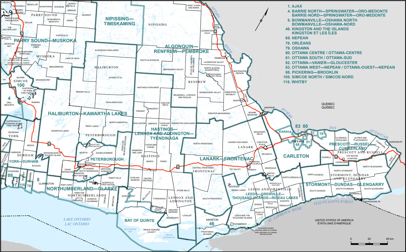 Map of Southern Ontario - part C (Map 4)