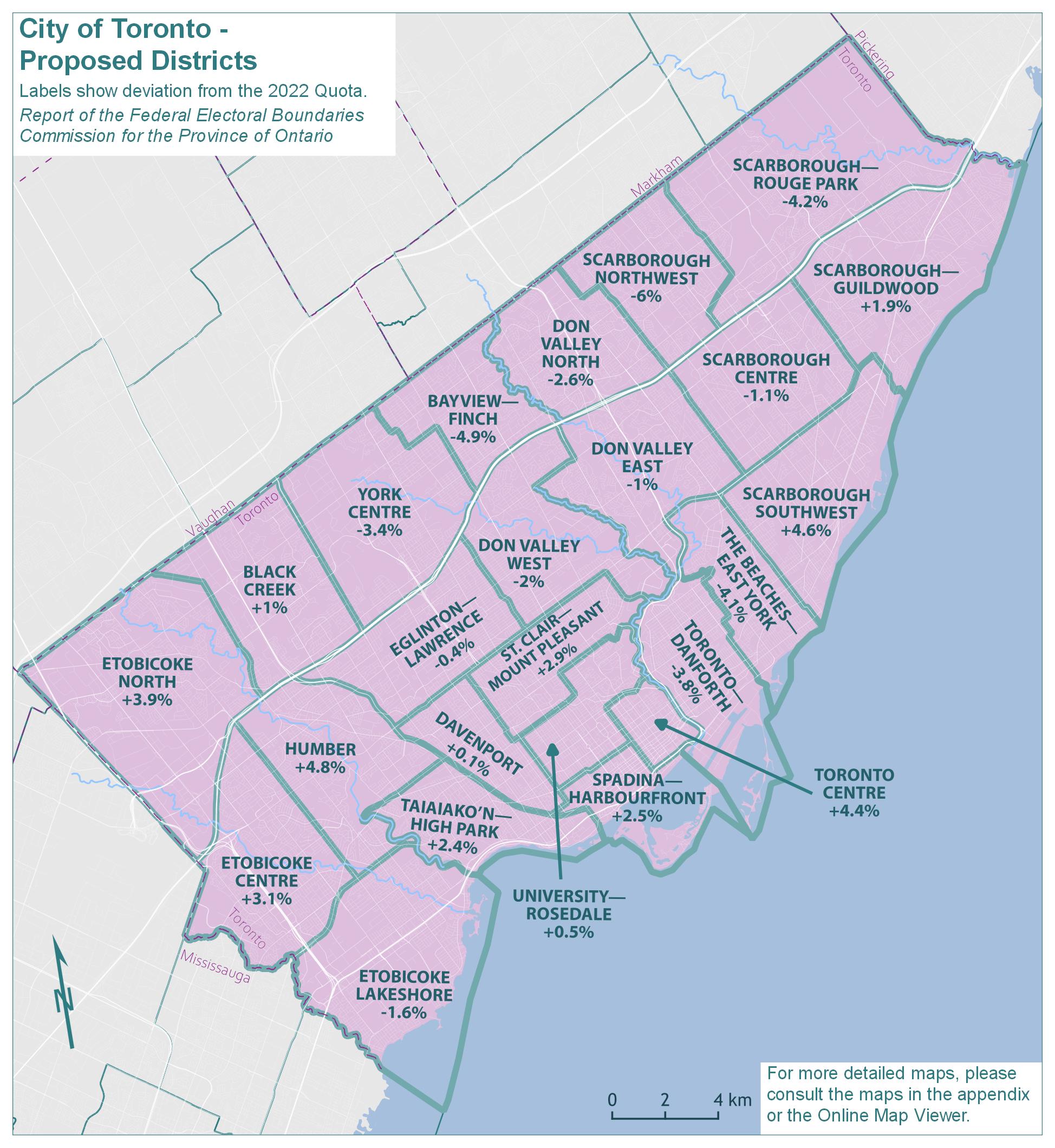 City of Toronto - Proposed Districts