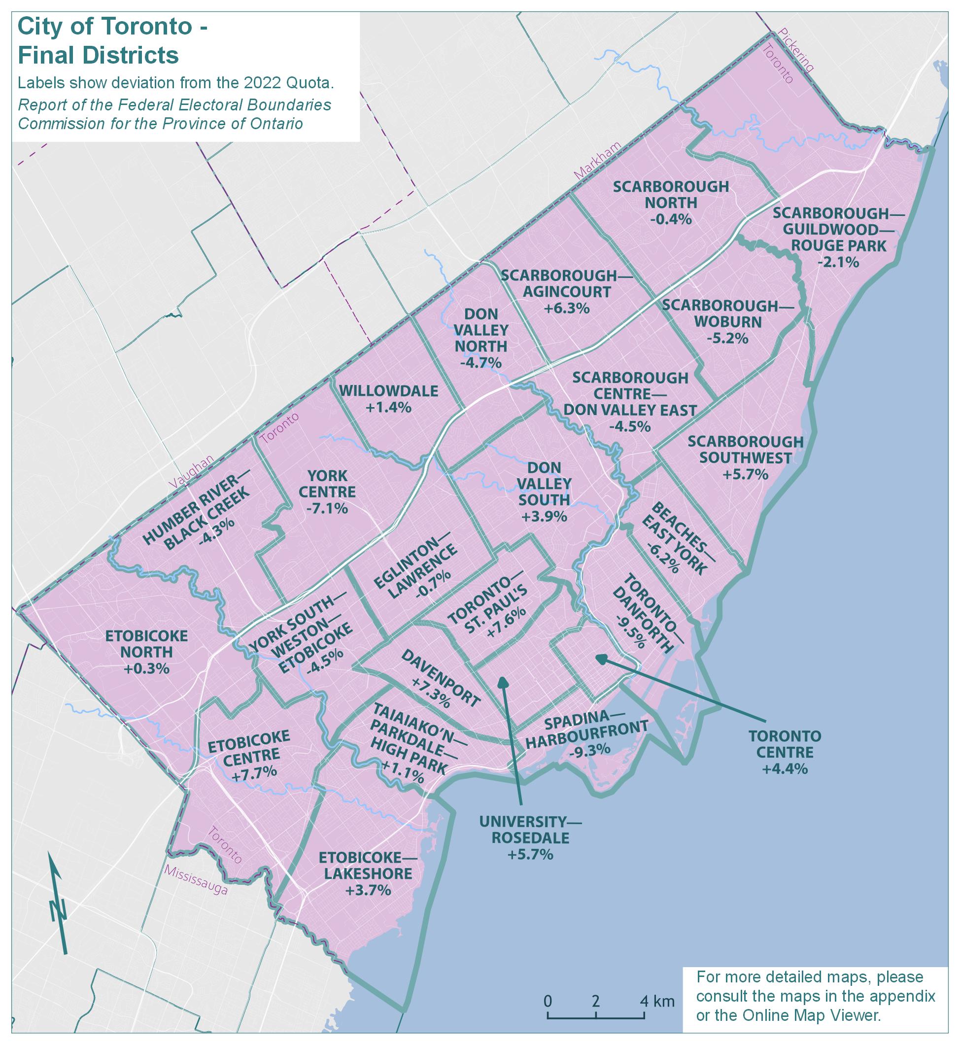 City of Toronto - Final Districts
