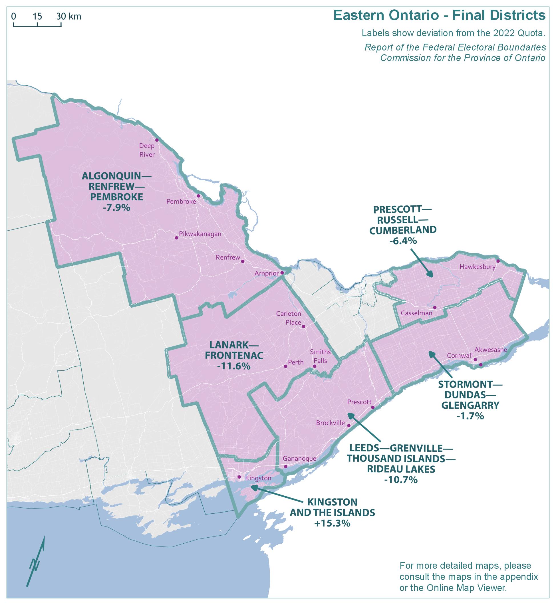 Eastern Ontario - Final Districts