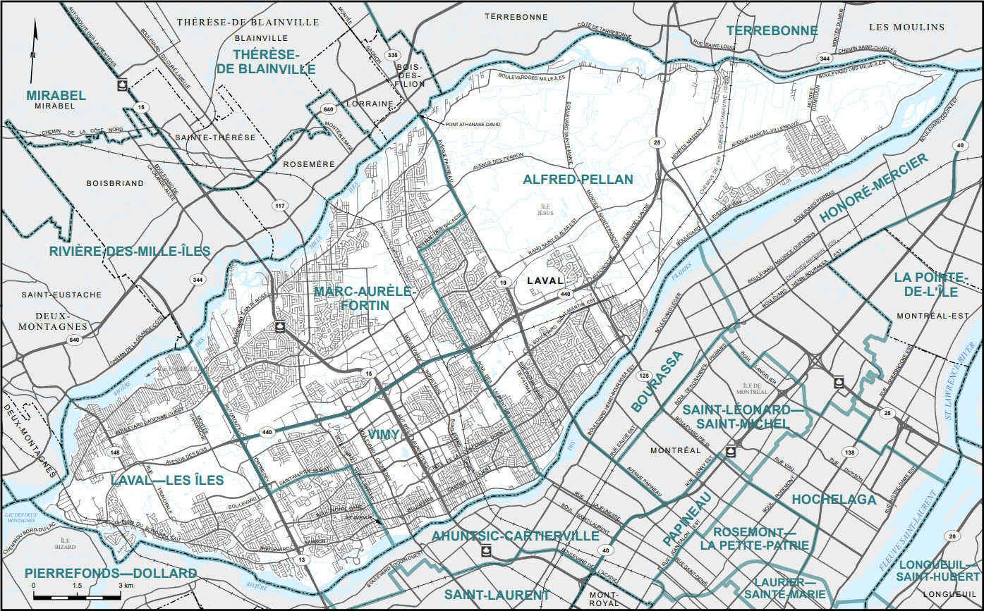Map of City of Laval (Map 11)